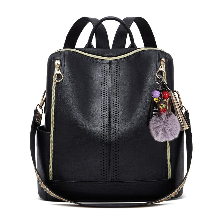 Luxury Leather 2-in-1 Convertible Backpack + Free Pouch