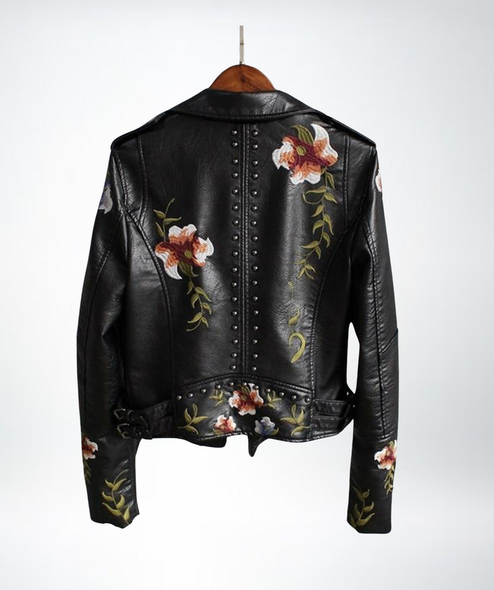 Rose™  Ladies Floral Leather Jacket